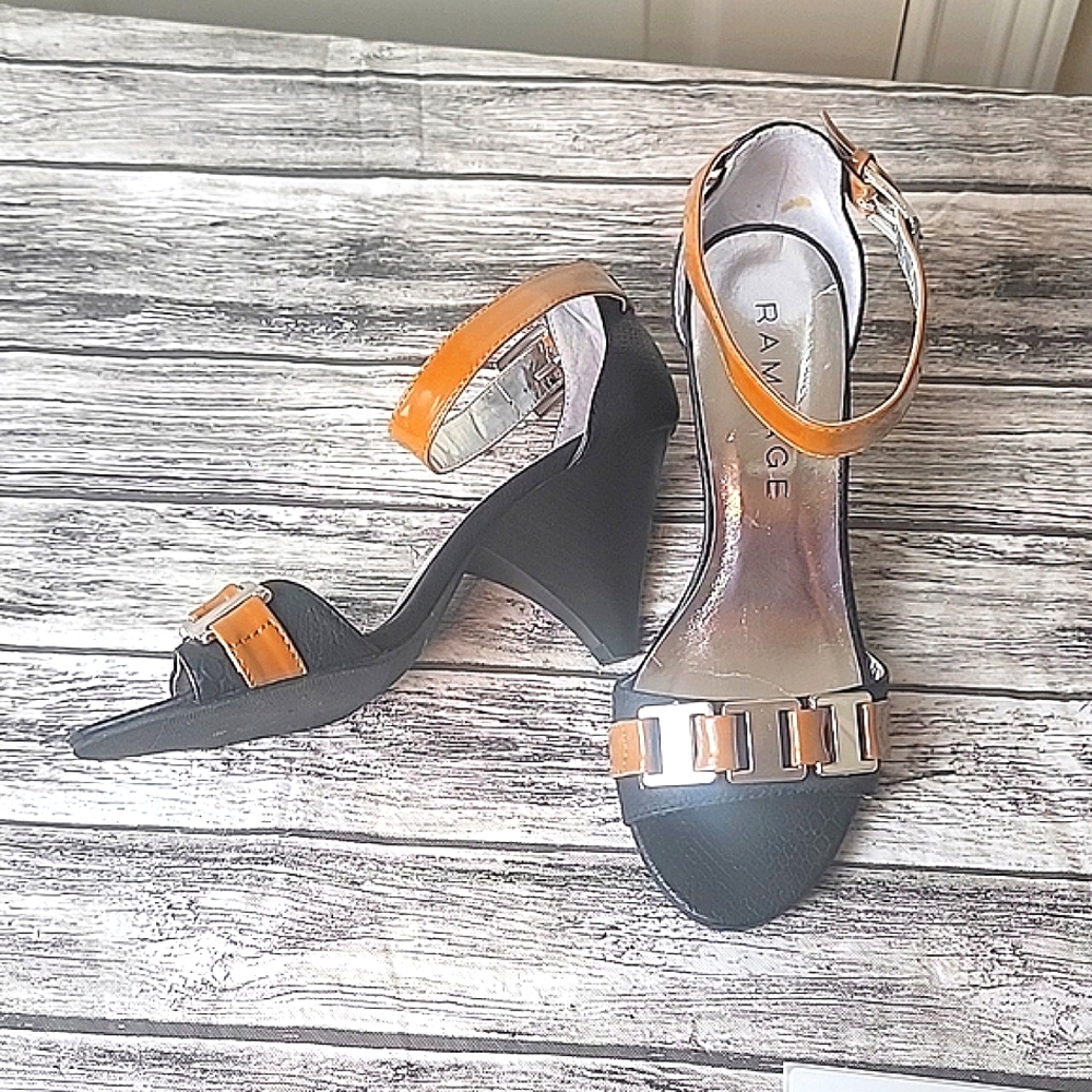 Rampage Size 7 Ankle Strap Heels